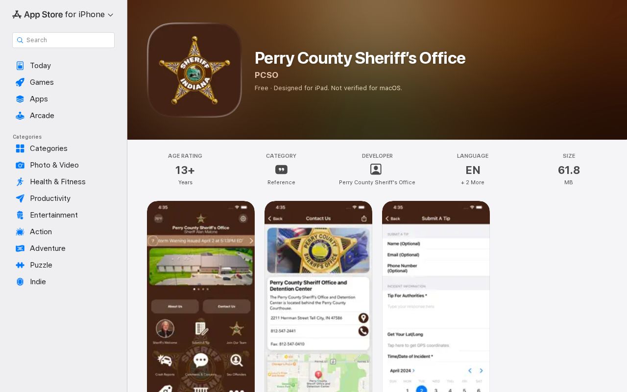 Official Perry County sheriff public safety app