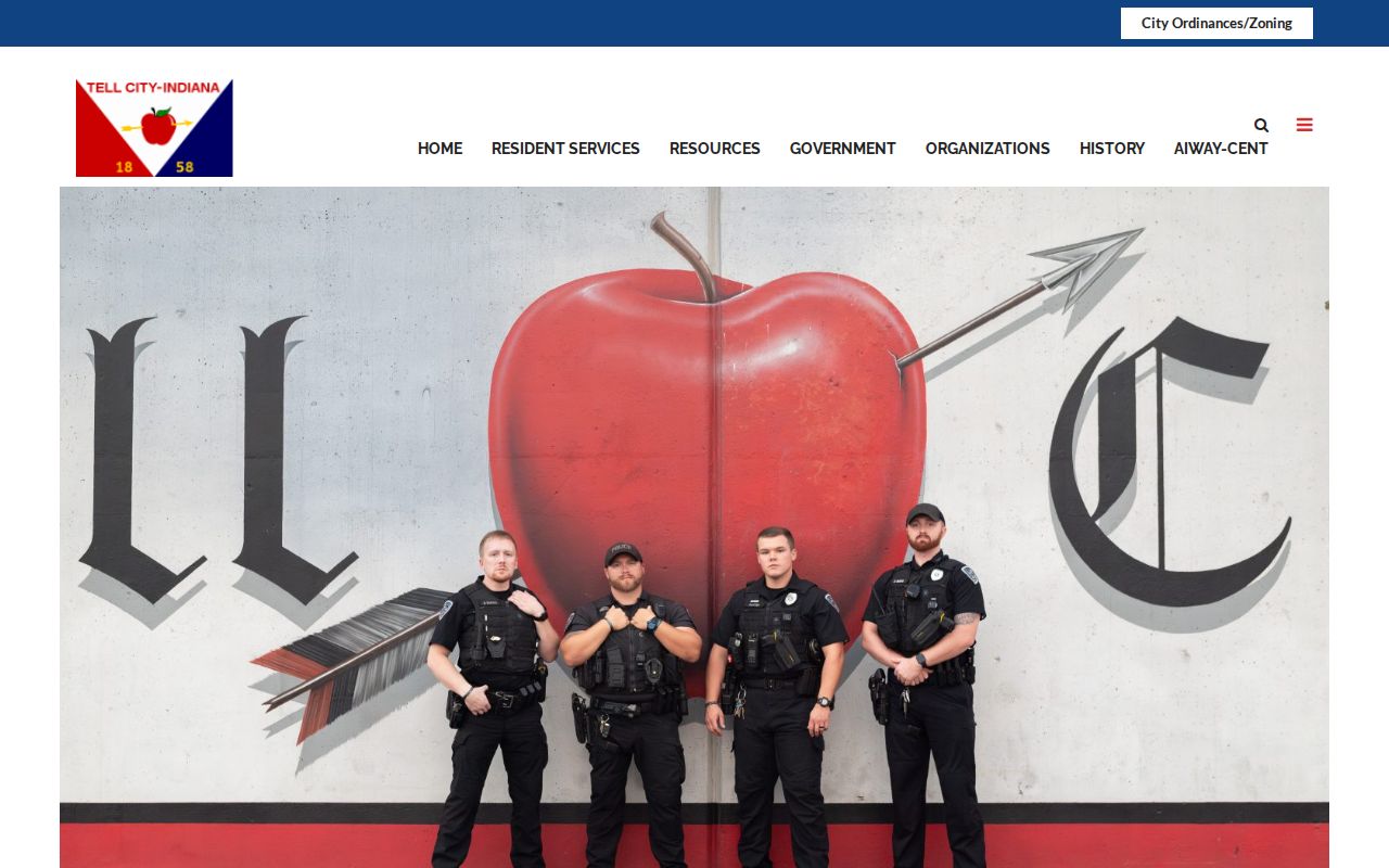 Tell City Police Department official arrest-record source in Perry County